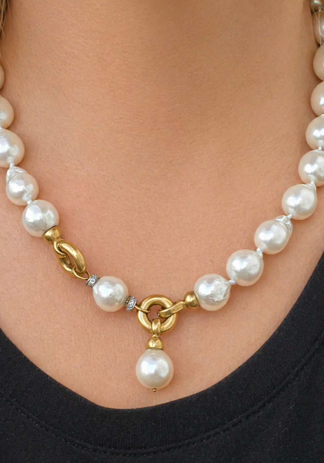 18 KYG Baroque Pearl Necklace at Osterjewelers.com