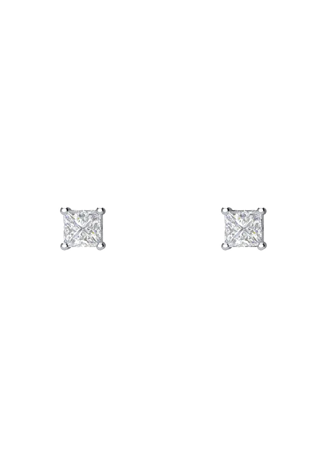 14KWG Princess Cut Diamond Stud Earrings | Cherry Creek North | Denver, CO | OsterJewelers.com