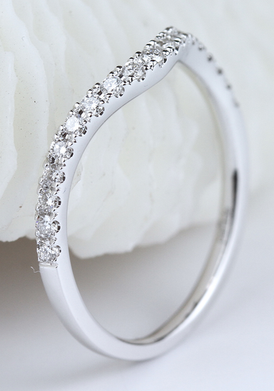 Parade Design 18KWG Curved Diamond Band | Ref. R2122/R1-BD | OsterJewelers.com