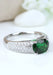 Parade Design 18KWG Diamond & Oval Tsavorite Engagement Ring | Denver Bridal | OsterJewelers.com