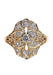 Parade Design 18KYG Art Deco Filigree Diamond Shield Ring | Bridal Jewelry Denver OsterJewelers.com