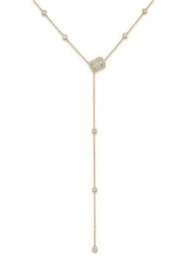 Parade Design 18K Yellow Gold Diamond Lariat Necklace | Ref. N4440A2 | OsterJewelers.com