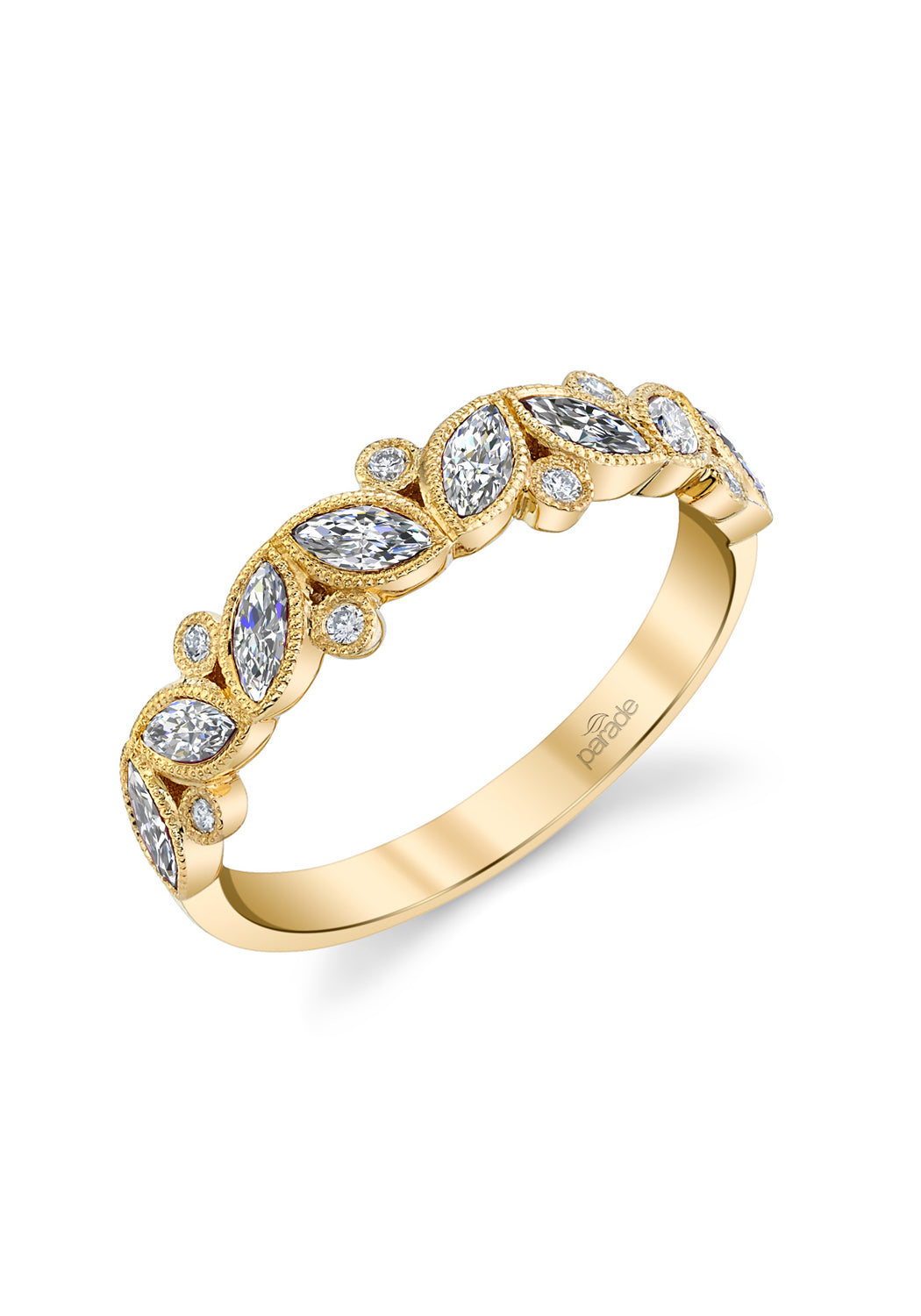 Parade Design 18KYG Round & Marquise Diamond Band | Denver Bridal | OsterJewelers.com