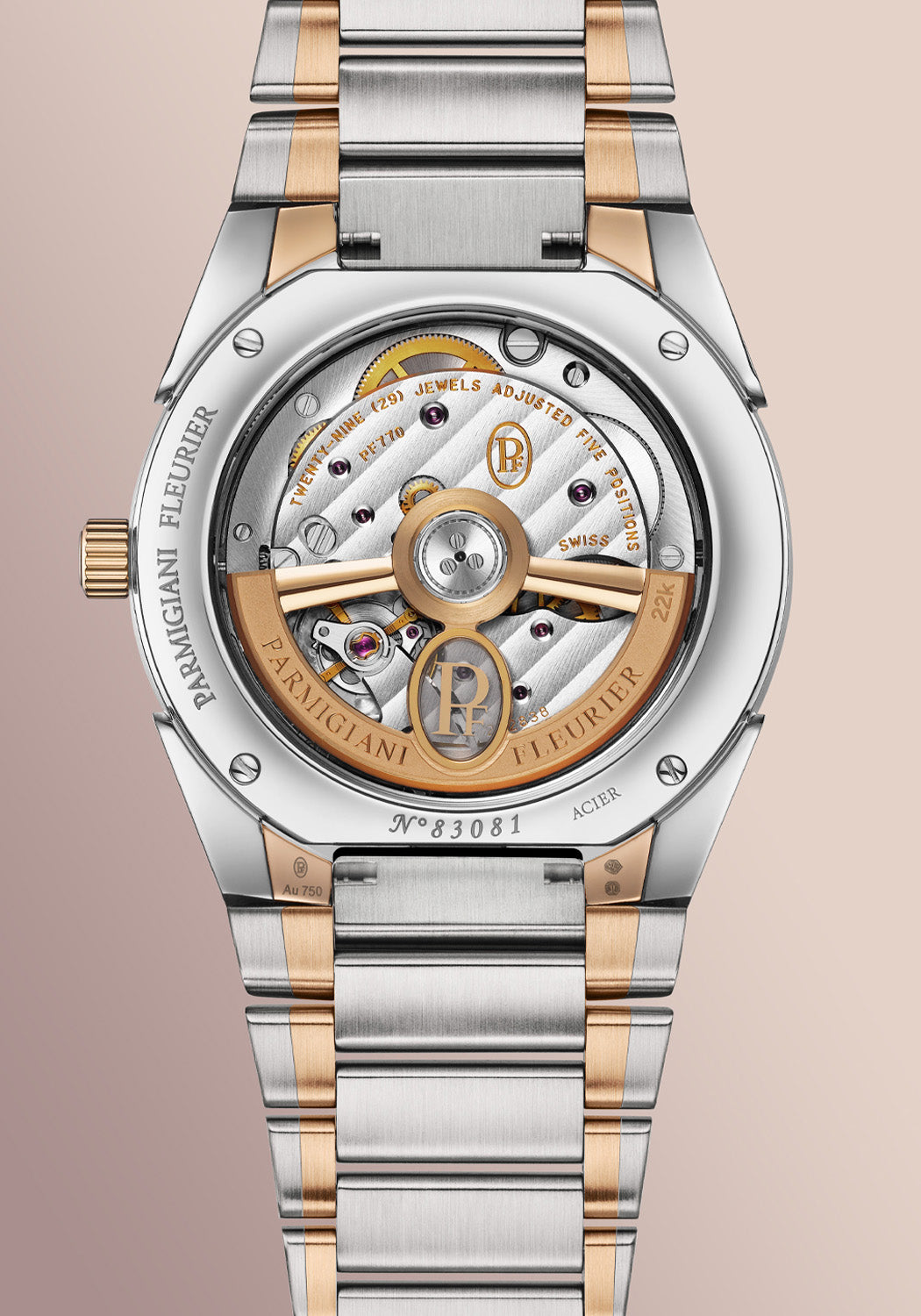 Parmigiani Fleurier Tonda PF Automatic 36mm Steel RG Deep Ruby | Ref. PFC804-1020006-100182