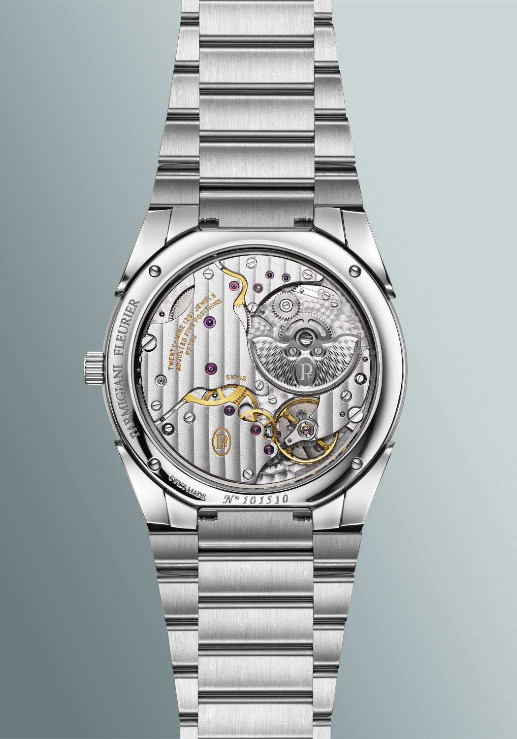 Parmigiani Fleurier Tonda PF Micro-Rotor Agave Blue Steel PFC914-1020023-100182 | OsterJewelers.com