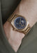 Parmigiani Fleurier Tonda PF Skeleton Rose Gold Milano Blue on a man's wrist | OsterJewelers.com
