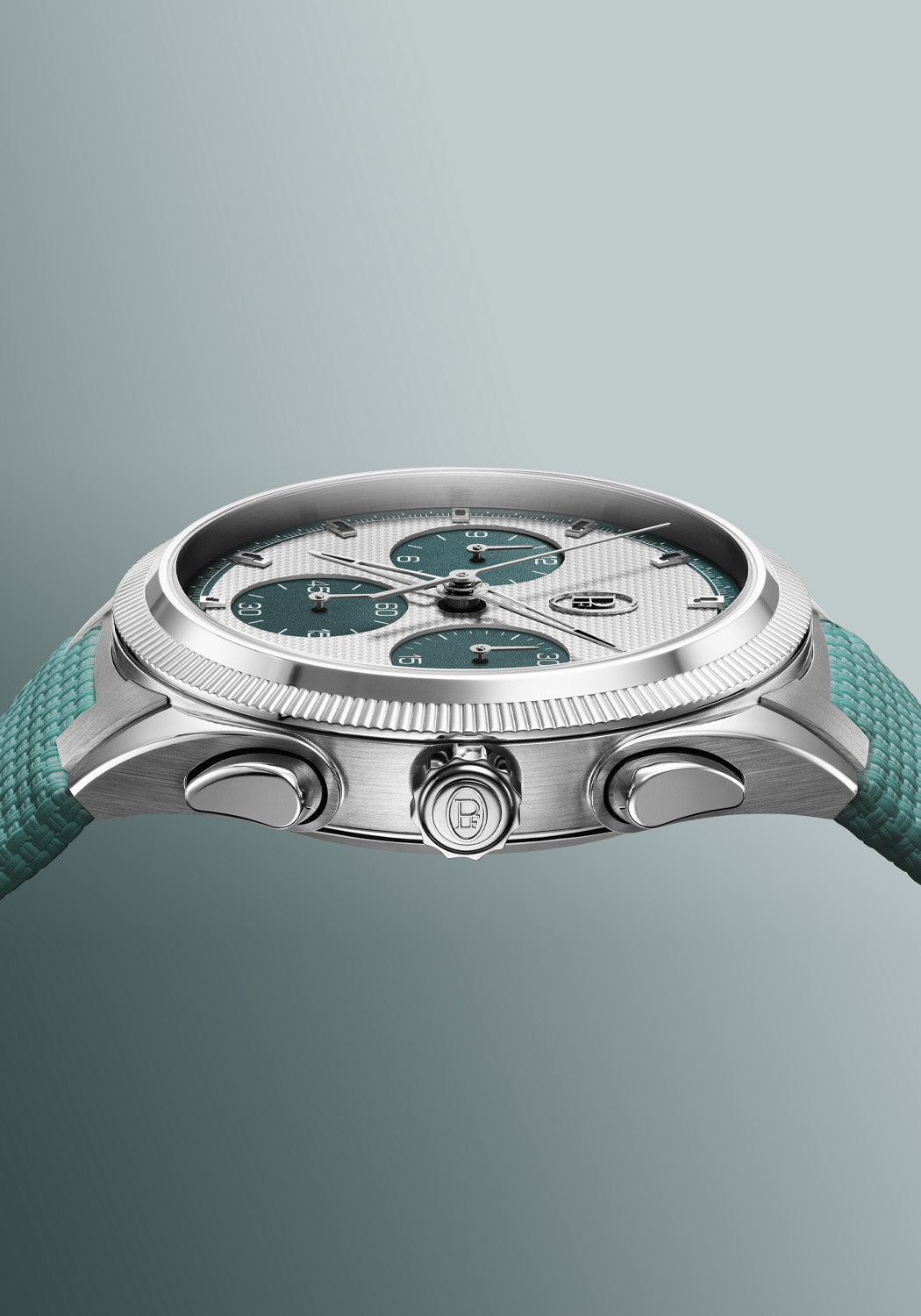 Parmigiani Fleurier Tonda PF Sport Chronograph Steel Silver Verzasca Watch | OsterJewelers.com
