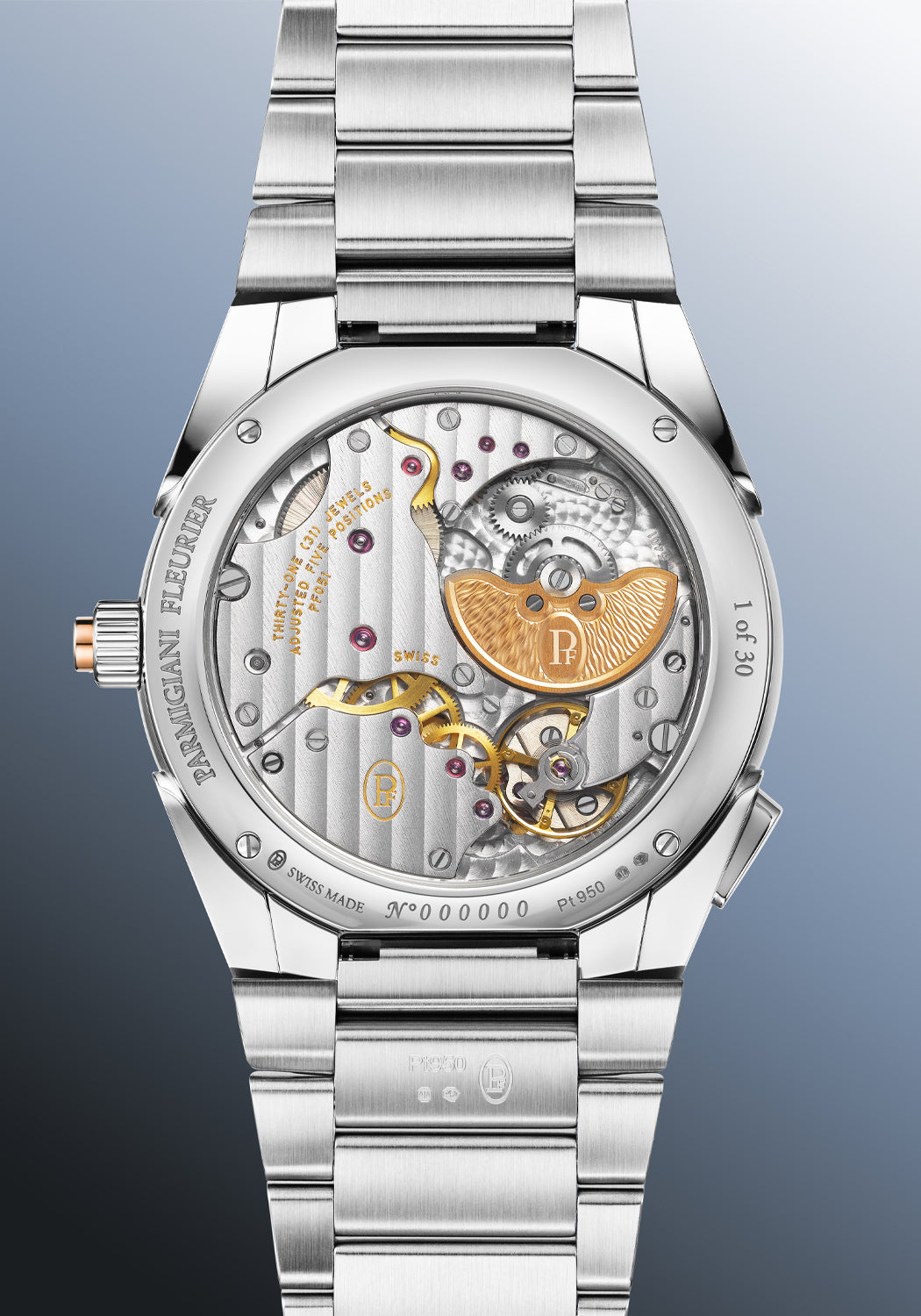 Parmigiani Fleurier Tonda PF GMT Rattrapante Platinum | PFC905-2020002-200182 | OsterJewelers.com