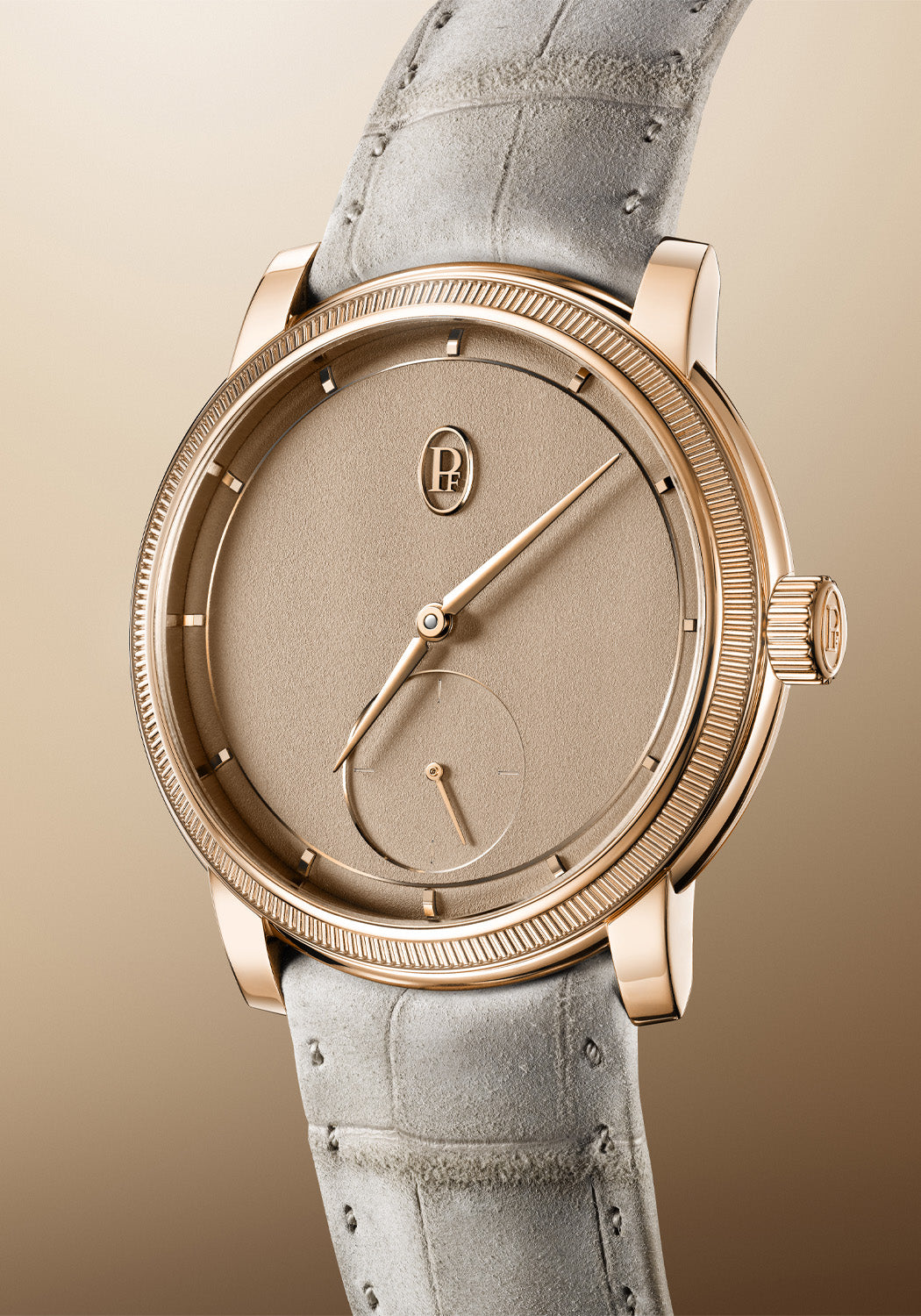 Parmigiani Fleurier Toric Petite Seconde Rose Gold Dune | PFC940-2010002-300181 | OsterJewelers.com