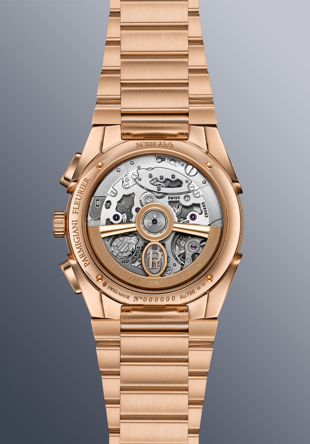 Parmigiani Fleurier Tonda PF Chronograph 40mm RG Mineral Blue PFC917-2020001-200182 | Oster Jewelers