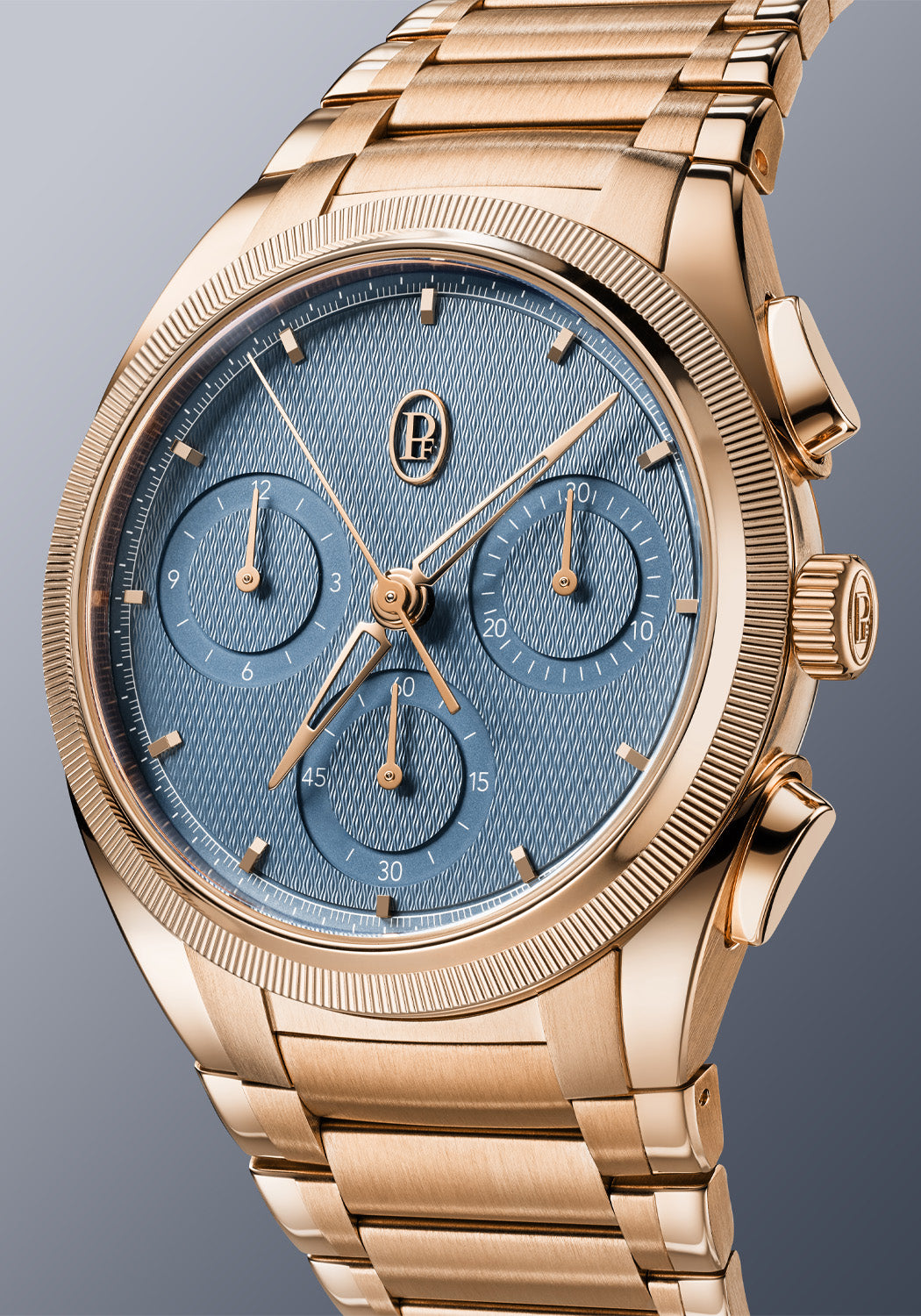 Parmigiani Fleurier Tonda PF Chronograph 40mm RG Mineral Blue PFC917-2020001-200182 | Oster Jewelers