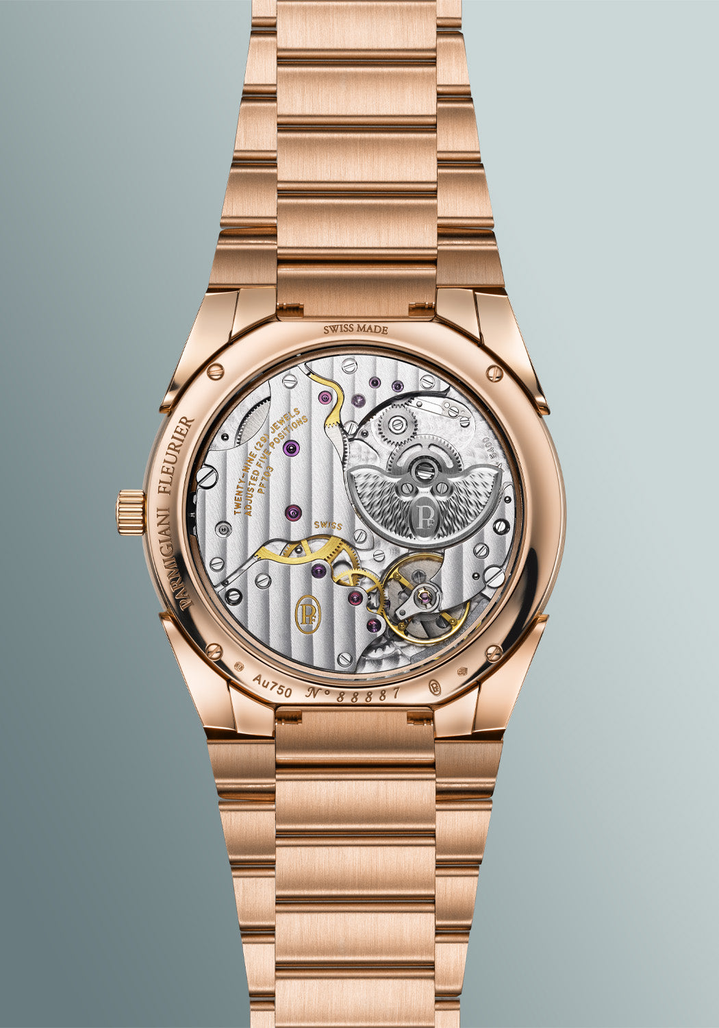 Parmigiani Fleurier Tonda PF Micro-Rotor Agave Blue RG | PFC914-2020023-200182 | OsterJewelers.com