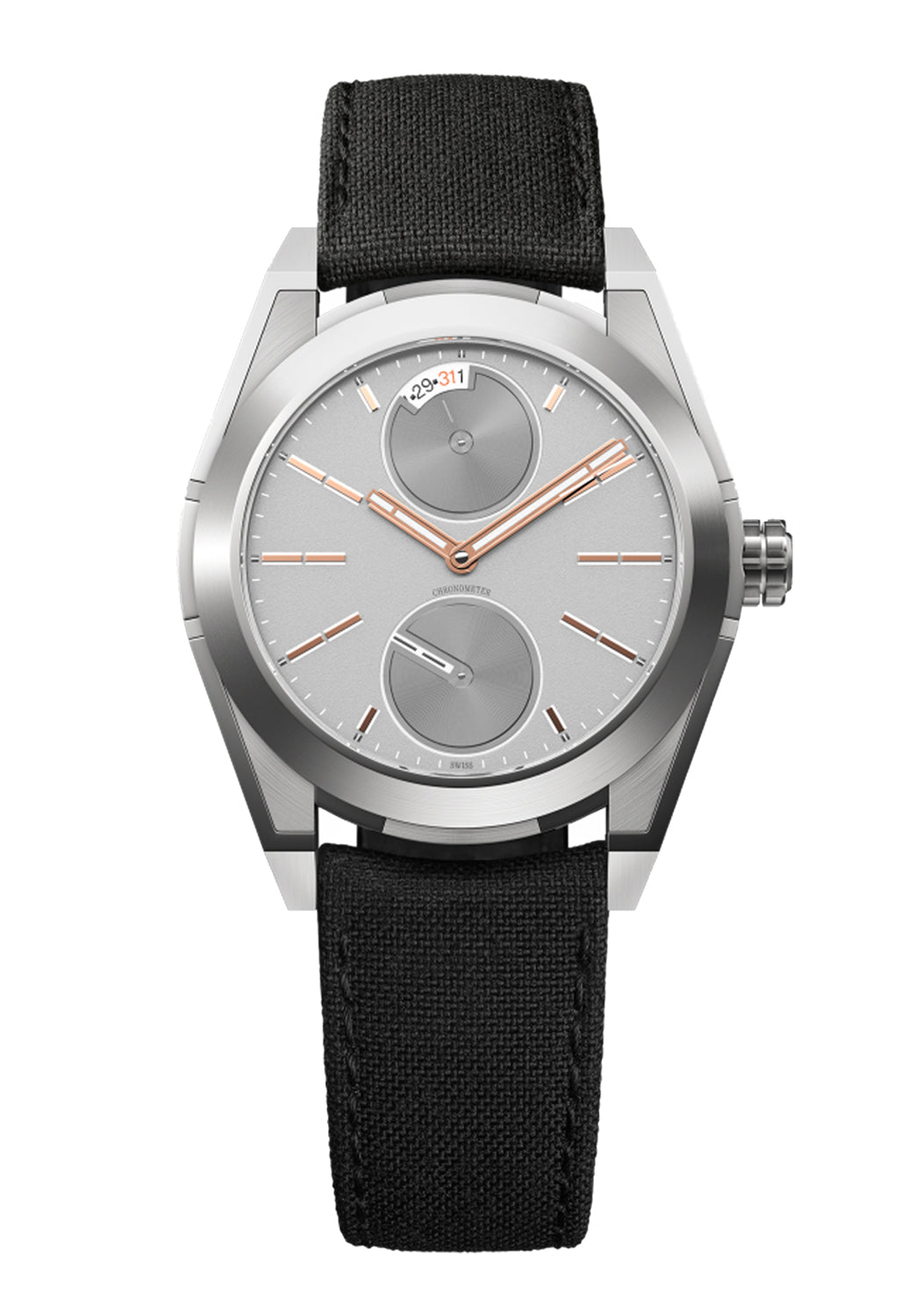 Pragma P1 Perseverance Solar Stainless Steel Pyrite Gray Gold 5N | P1-ST-Ch01_LE | OsterJewelers.com
