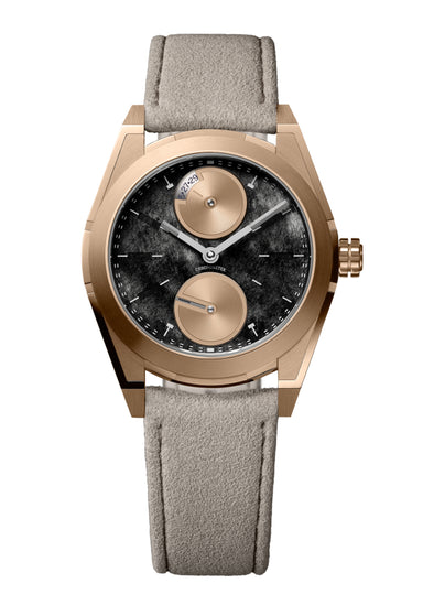 Pragma P1 Perseverance Gold 3N Silver Obsidian Dial | Luxury Watch | OsterJewelers.com