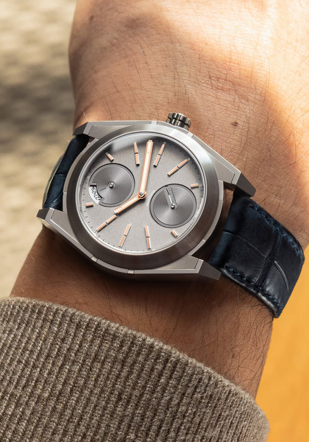 Pragma P1 Perseverance Solar Stainless Steel Pyrite Gray & Gold 5N | LE5 | Pre-Order