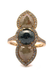 Rahaminov 18KRG Vertical Grey & Black Diamond Ring | OsterJewelers.com