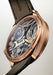Exhibition caseback of the Renaud Tixier Monday RG Forest Green reveals the inner workings