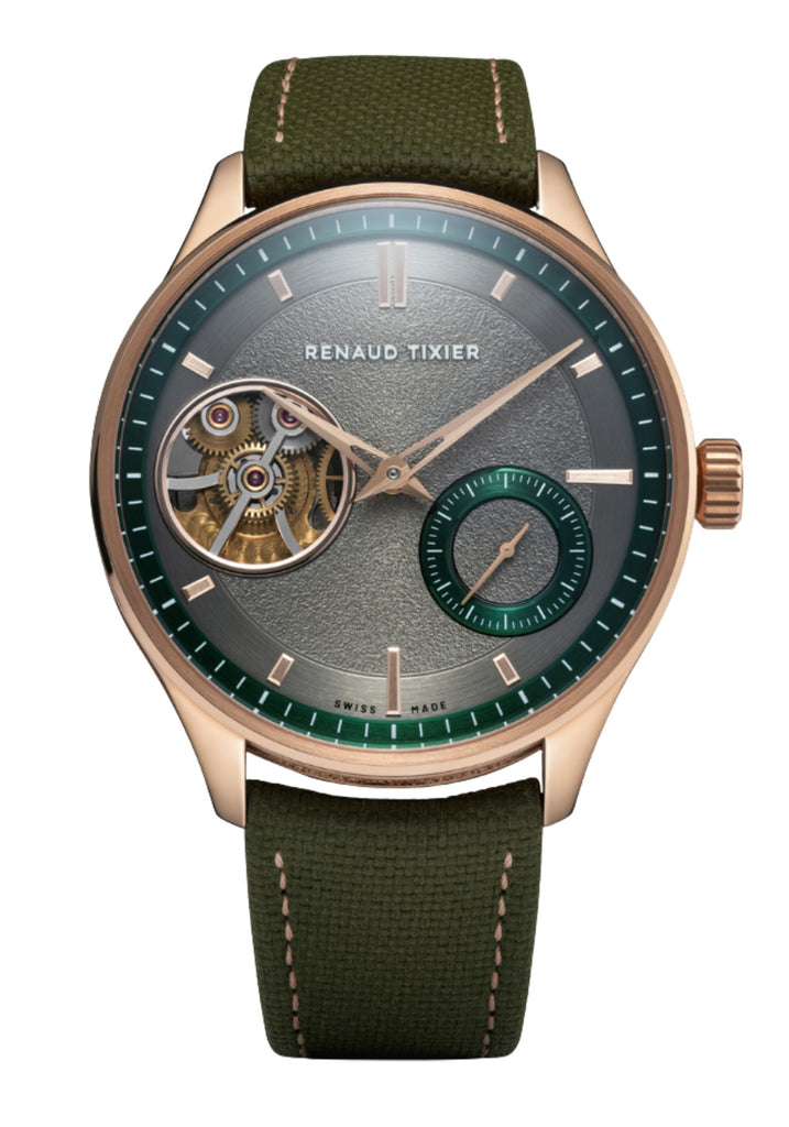 Renaud Tixier Monday RG Forest Green Open-Worked Dial