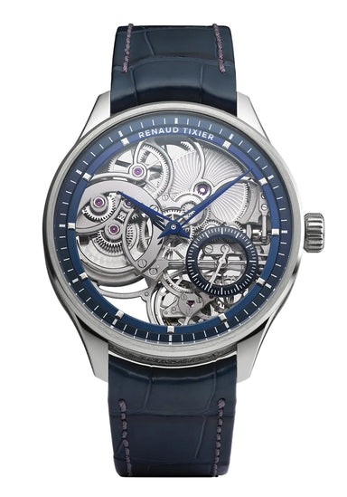 Renaud Tixier Monday Skeleton Blue | Ref.  RVI2025MONSK2 | Denver Watches | OsterJewelers.com
