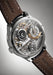 The exhibition caseback of the Renaud Tixier Monday Organica Black reveals the inner workings
