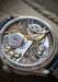 The exhibition caseback reveals the inner workings of the Monday calibre