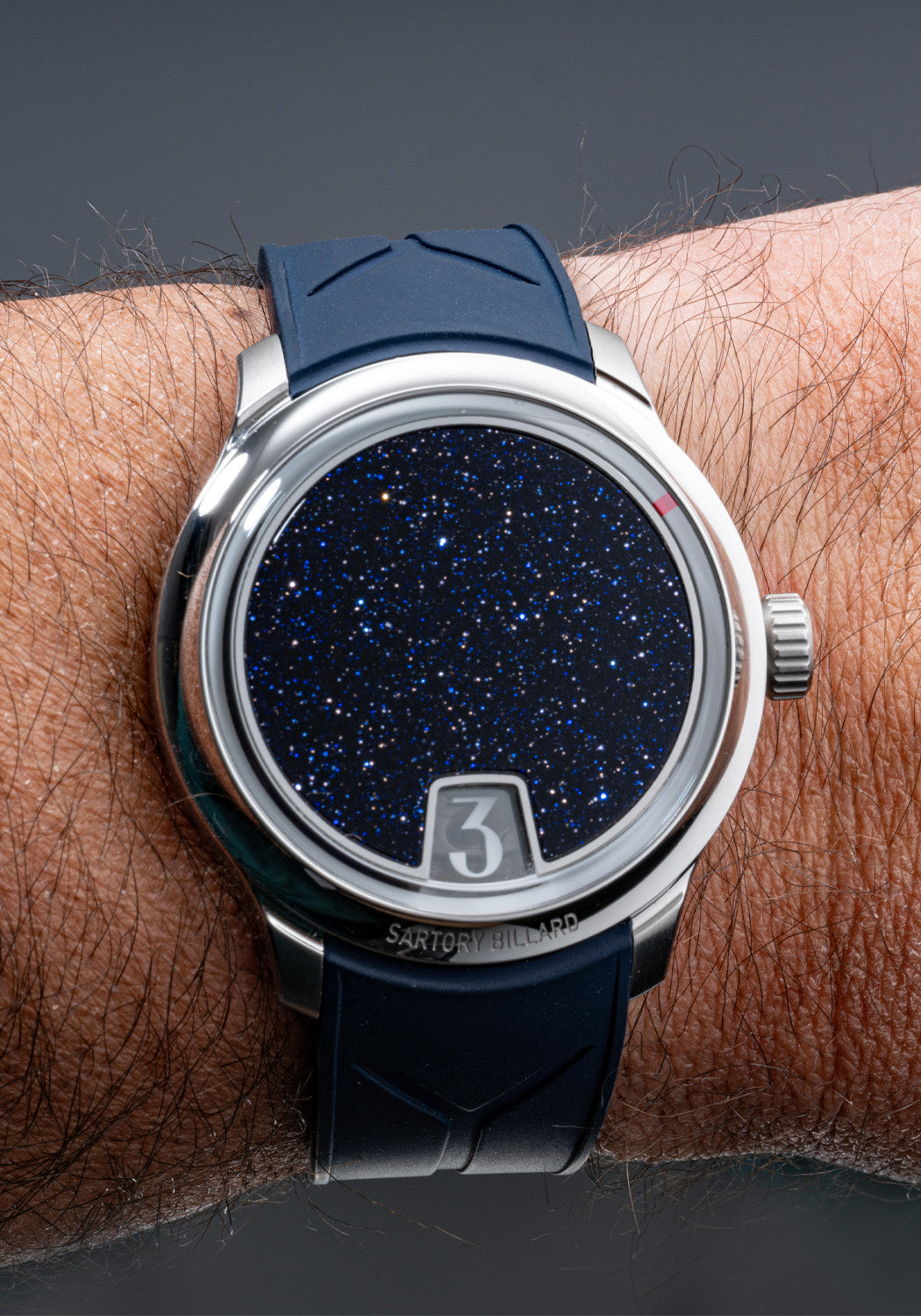 Sartory-Billard SB10 Jumping Hour Blue Aventurine | LE300 | Denver | OsterJewelers.com