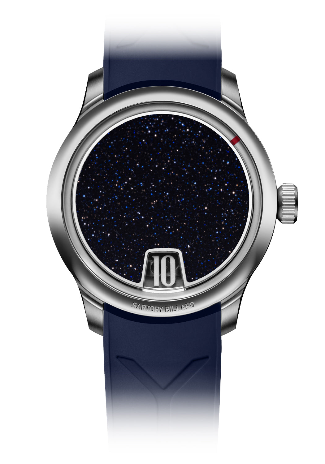 Sartory-Billard SB10 Jumping Hour Blue Aventurine | Rubber Strap | LE300 | OsterJewelers.com