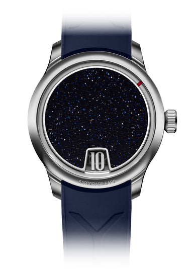 Sartory-Billard SB10 Jumping Hour Blue Aventurine | Rubber Strap | LE300 | OsterJewelers.com