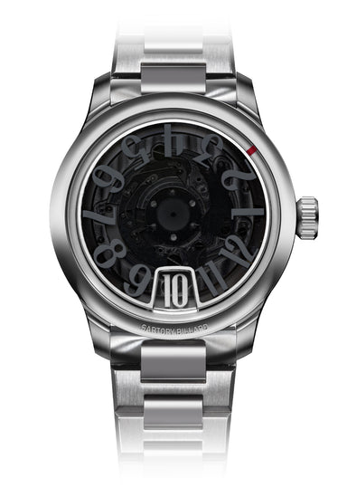 Sartory-Billard SB10 Jumping Hour Black Sapphire Bracelet | SB101SBLSA | Denver | OsterJewelers.com
