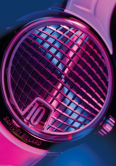 Sartory-Billard SB10 Jumping Hour Disco Ball (shown on rubber strap) | OsterJewelers.com
