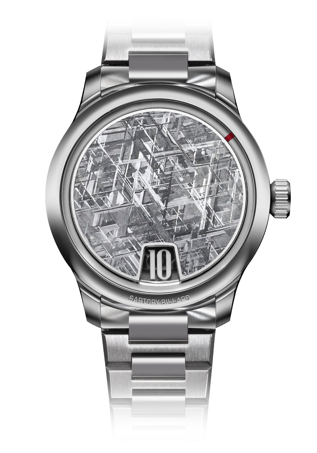 Sartory-Billard SB10 Jumping Hour Meteorite | Steel Bracelet | LE300 | Denver | OsterJewelers.com