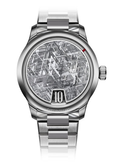 Sartory-Billard SB10 Jumping Hour Meteorite | Steel Bracelet | LE300 | Denver | OsterJewelers.com