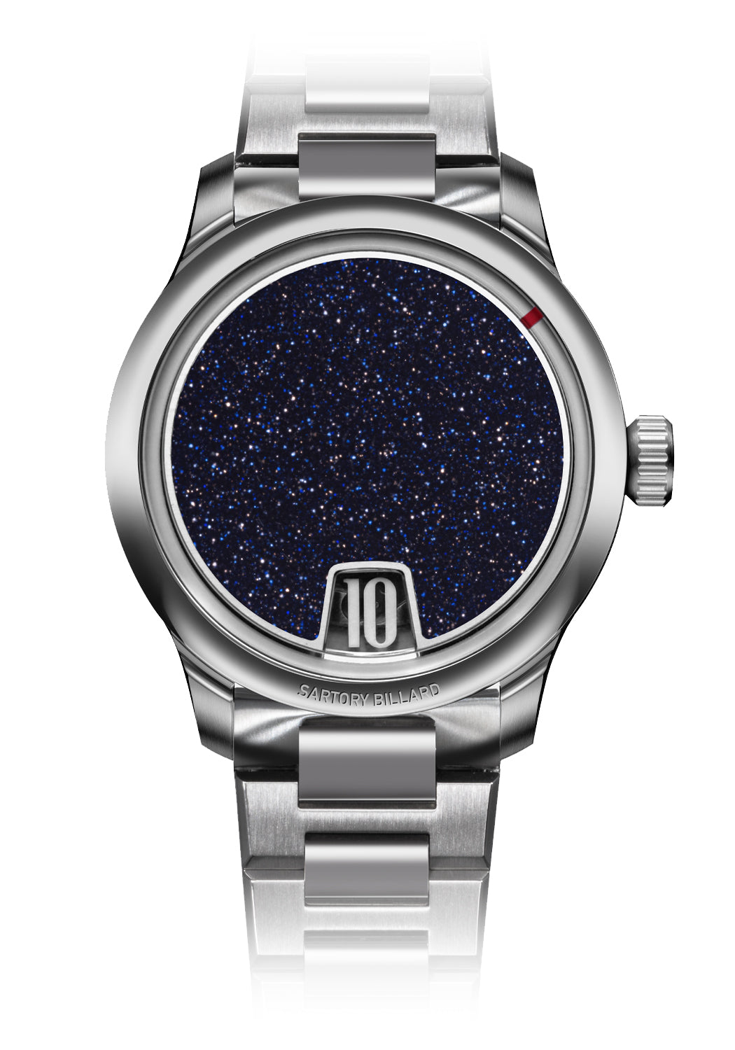 Sartory-Billard SB10 Jumping Hour Blue Aventurine | Steel Bracelet
