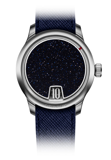 Sartory-Billard SB10 Jumping Hour Blue Aventurine | Leather Strap | LE300 | OsterJewelers.com