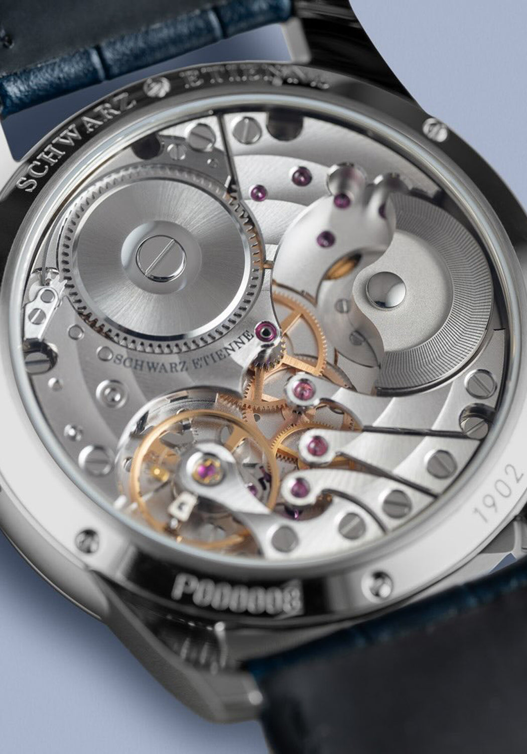 Schwarz Etienne 1902 GMT Caseback | Ref. WCL39GMTAS16TIALBCLA | Denver Watches | OsterJewelers.com