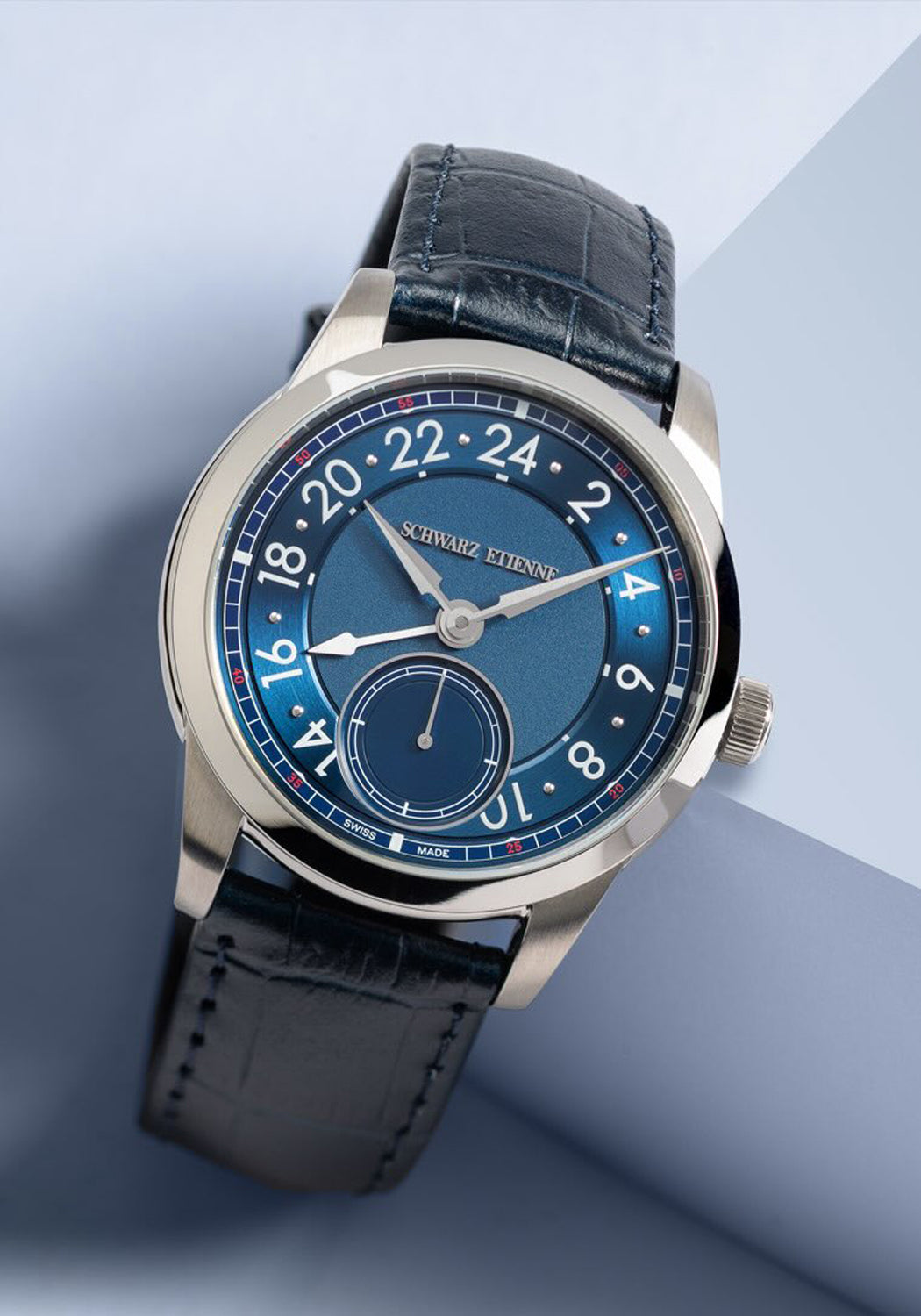 Schwarz Etienne 1902 GMT Blue | Ref. WCL39GMTAS114TIALBCLA | Denver Watches | OsterJewelers.com