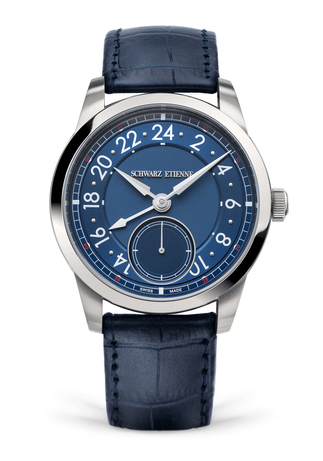 Schwarz Etienne 1902 GMT Blue | Ref. WCL39GMTAS114TIALBCLA | Denver Watches | OsterJewelers.com
