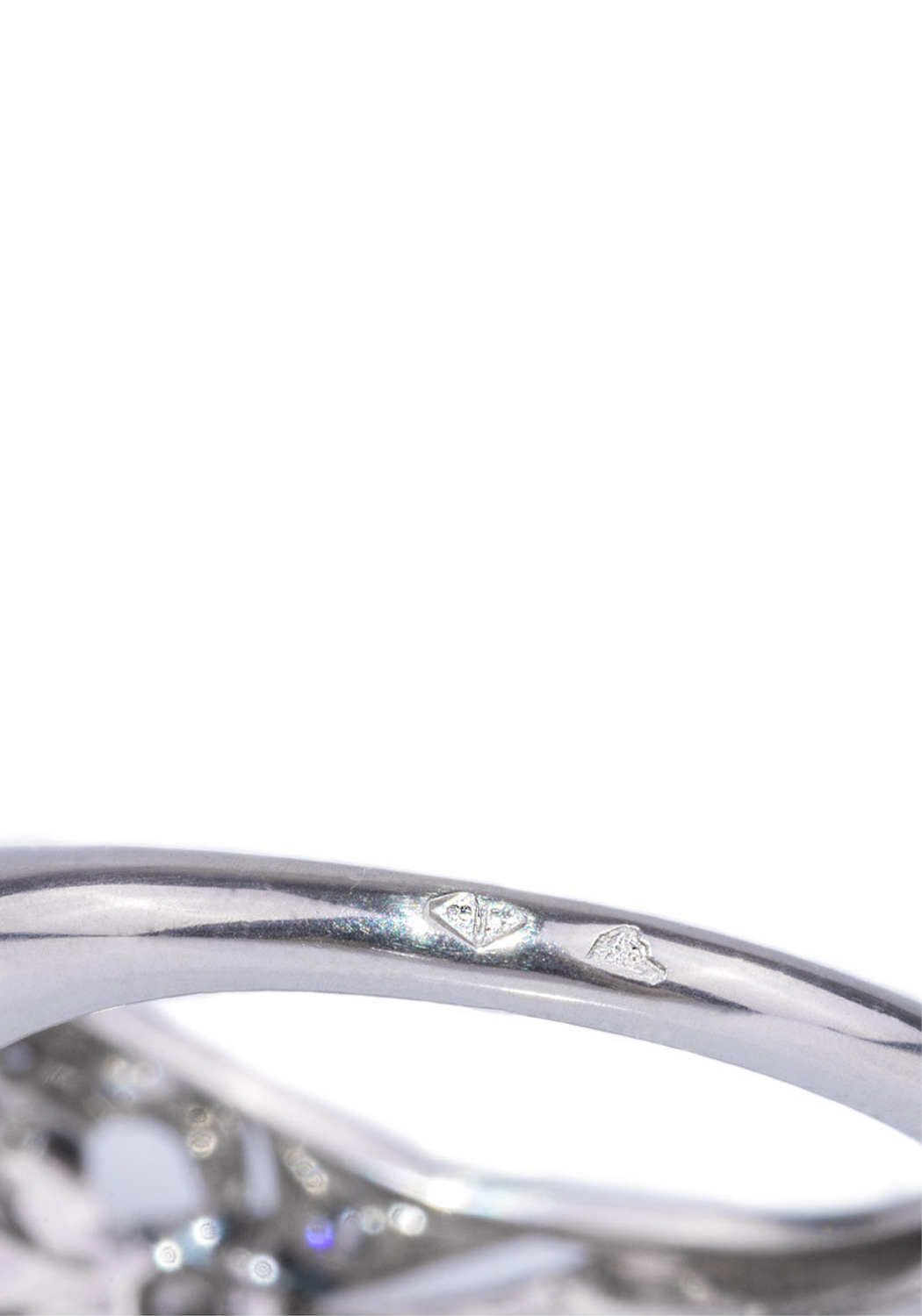 Sébastien Barier Platinum Cushion Cut Diamond Ring | OsterJewelers.com