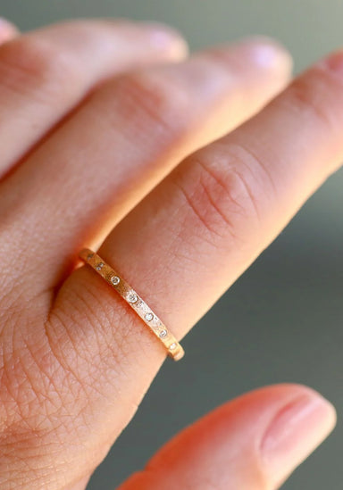 Sethi Couture Dunes 18KRG Narrow White Diamond Band | Cherry Creek North Denver | OsterJewelers.com