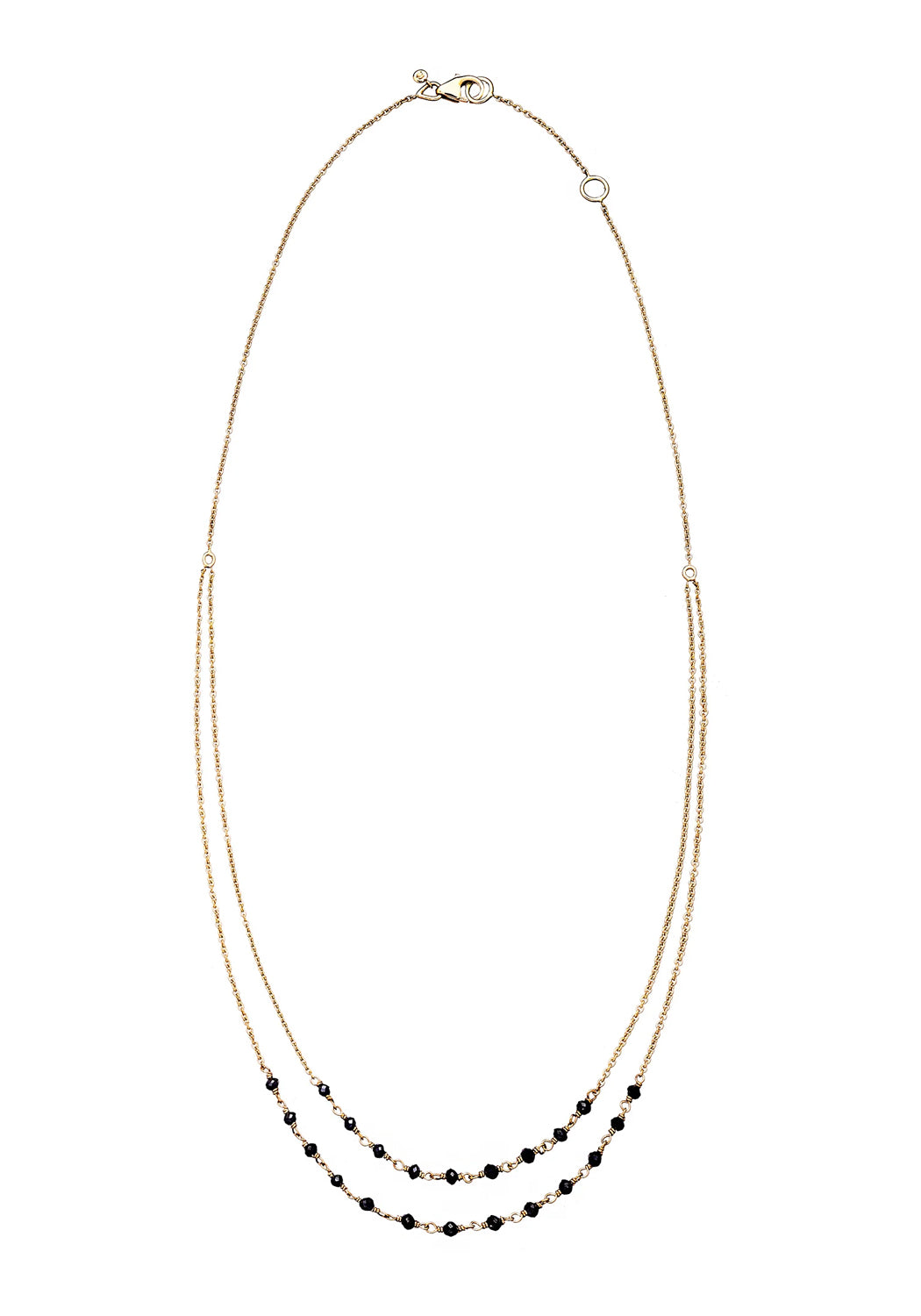 Sethi Couture Jillian 18KYG Black Diamond Double Strand Necklace | Denver Style | OsterJewelers.com