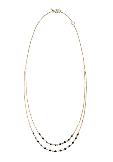 Sethi Couture Jillian 18KYG Black Diamond Double Strand Necklace | Denver Style | OsterJewelers.com