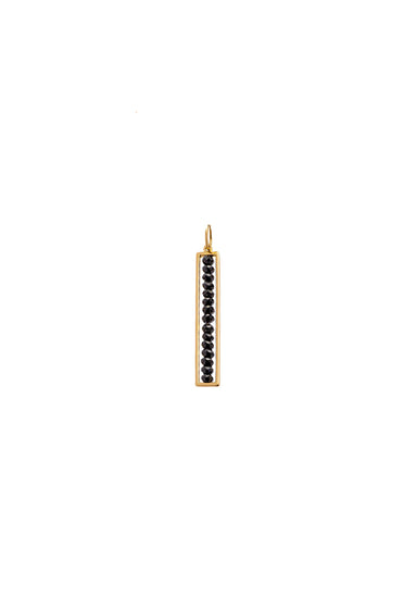 Sethi Couture Leila 18KYG Black Diamond Bead Bar Pendant | Denver Jewelers | OsterJewelers.com
