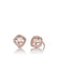 Sethi Couture Logan 18K Rose Gold Halo Rose Cut Diamond Stud Earrings | Denver | OsterJewelers.com
