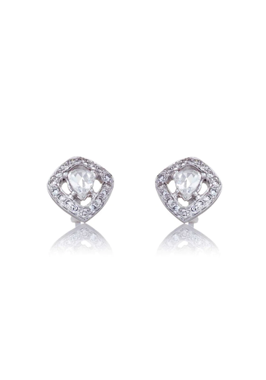 Sethi Couture Logan 18KG Rose Cut Diamond Stud Earrings | OsterJewelers.com