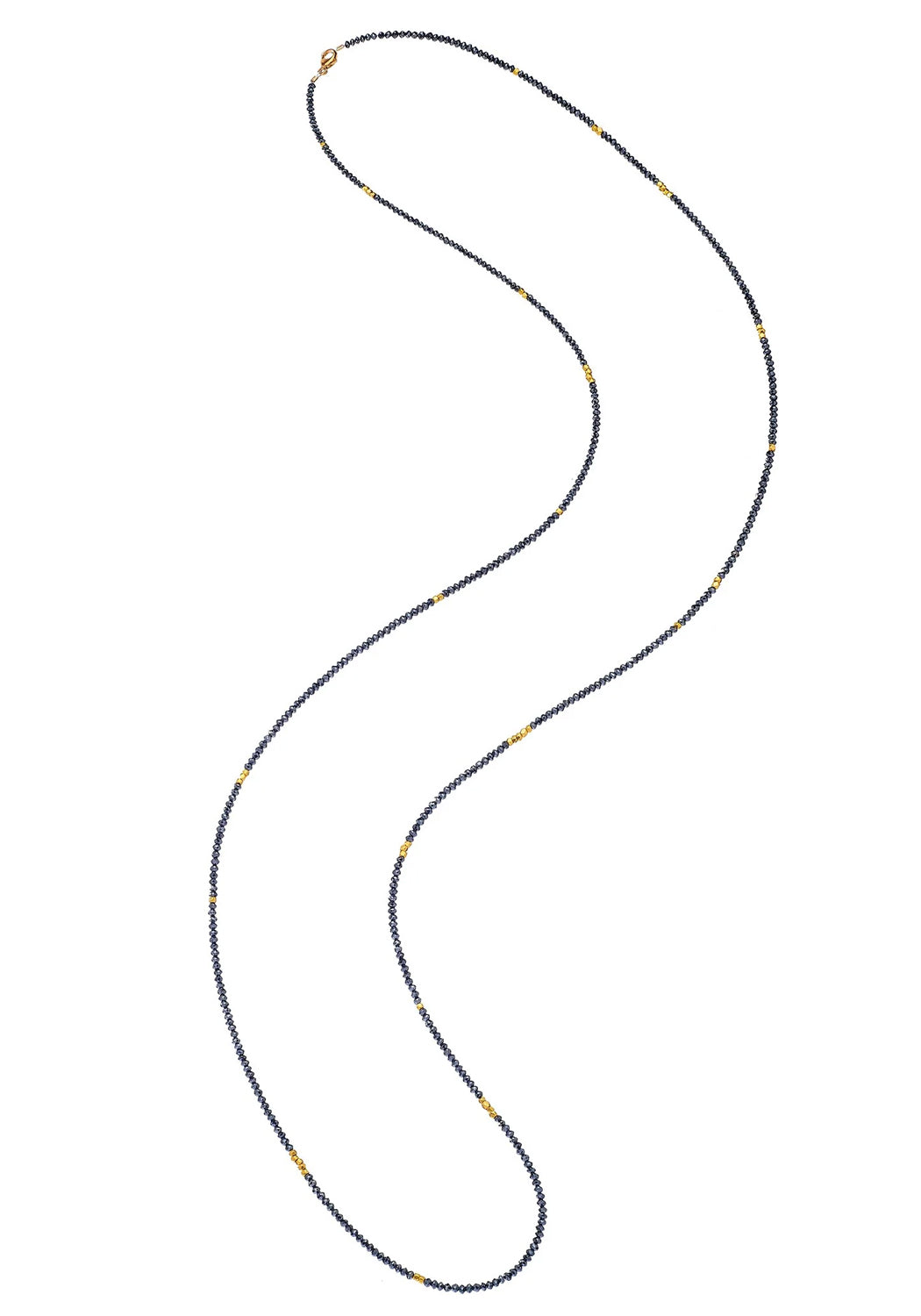 Sethi Couture Noir 18KYG Black Diamond & Gold Bead Necklace | Cherry Creek North | OsterJewelers.com