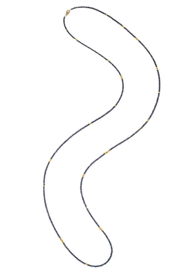 Sethi Couture Noir 18KYG Black Diamond & Gold Bead Necklace | Cherry Creek North | OsterJewelers.com