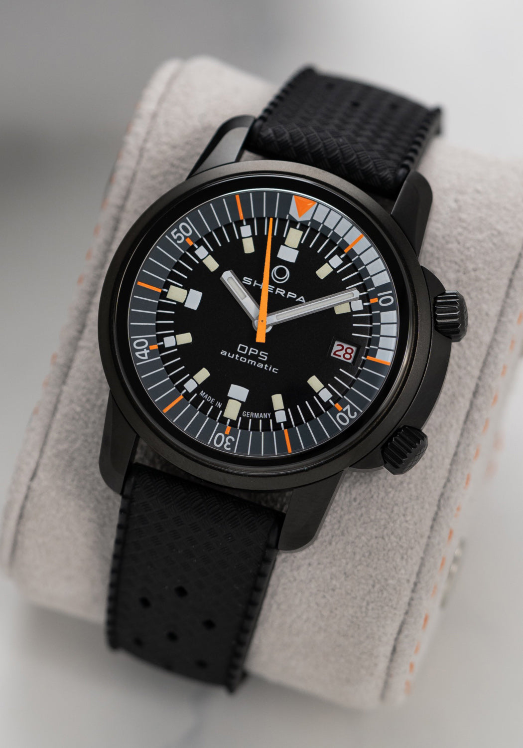 Sherpa OPS | Black Rubber Strap | Dive Watch | Denver Watches | OsterJewelers.com
