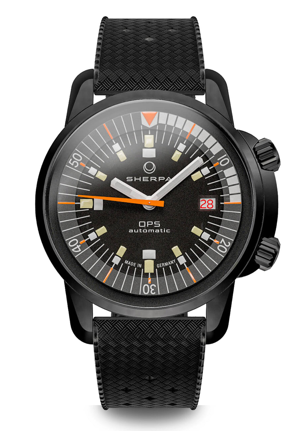 Sherpa OPS | Black Rubber Strap | Dive Watch | Denver Watches | OsterJewelers.com
