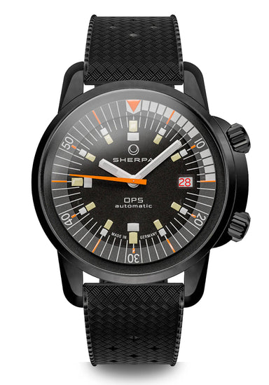 Sherpa OPS | Black Rubber Strap | Dive Watch | Denver Watches | OsterJewelers.com
