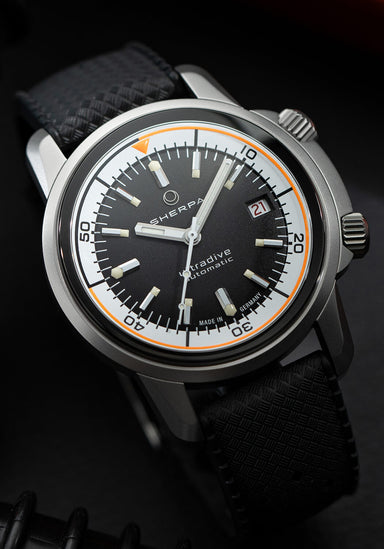 Sherpa Ultradive Satin | Rubber Strap | Dive Watch | Denver Watches | OsterJewelers.com
